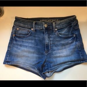 Hi-Rise Shortie (American Eagle Jean shorts